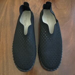 Ilse Jacobson Tulip Black Sole Flat Sneakers size 8